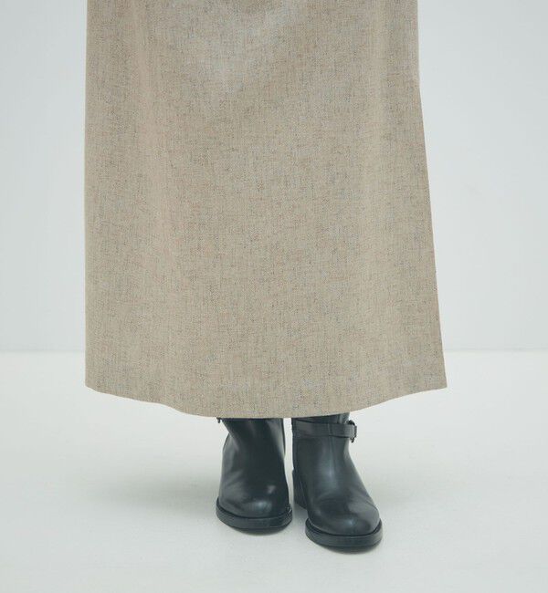 MACPHEE「ネップツイード マキシスカート」|台形|