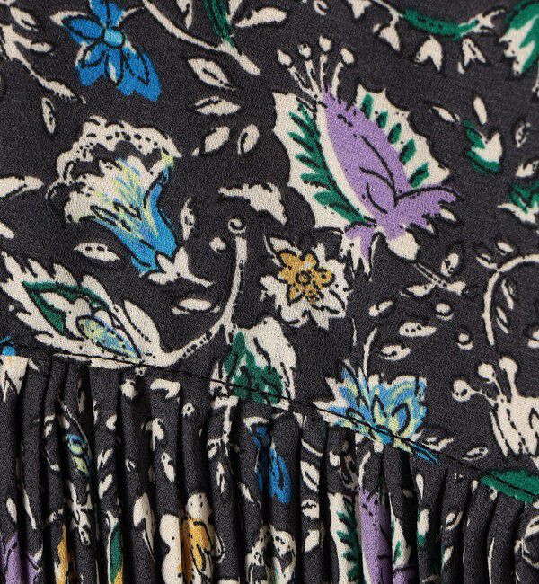 SOULEIADO「ポリエステルプリーツ レギュラーカラーブラウス」|シャツ・ブラウス|