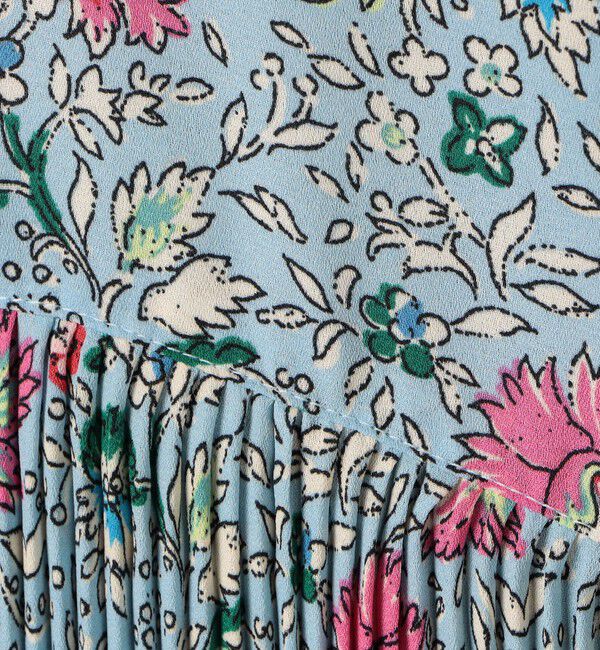 SOULEIADO「ポリエステルプリーツ レギュラーカラーブラウス」|シャツ・ブラウス|