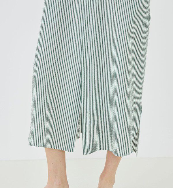 GALERIE VIE「【WEB先行予約】ソフトストライプ スタンドカラーシャツワンピース」|ワンピース|