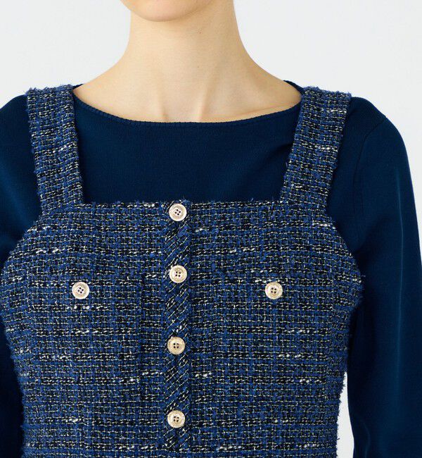 Ballsey「【WEB先行予約】エアリーファンシーツイード ジャンパースカート」|ジャンパースカート|