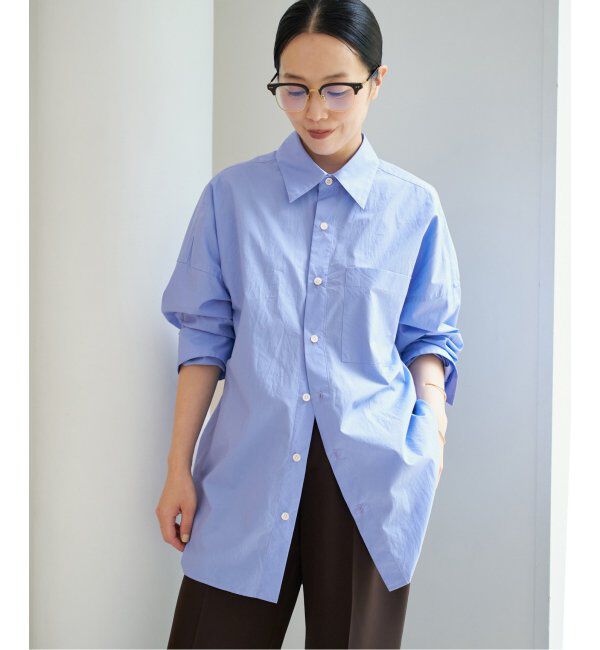 Plage「COTTON LOOSE シャツ」|シャツ・ブラウス|サックスブルー