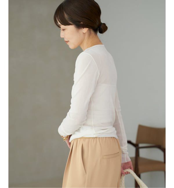 Plage「《追加》Flocky Mesh ロンT」|Tシャツ・カットソー|