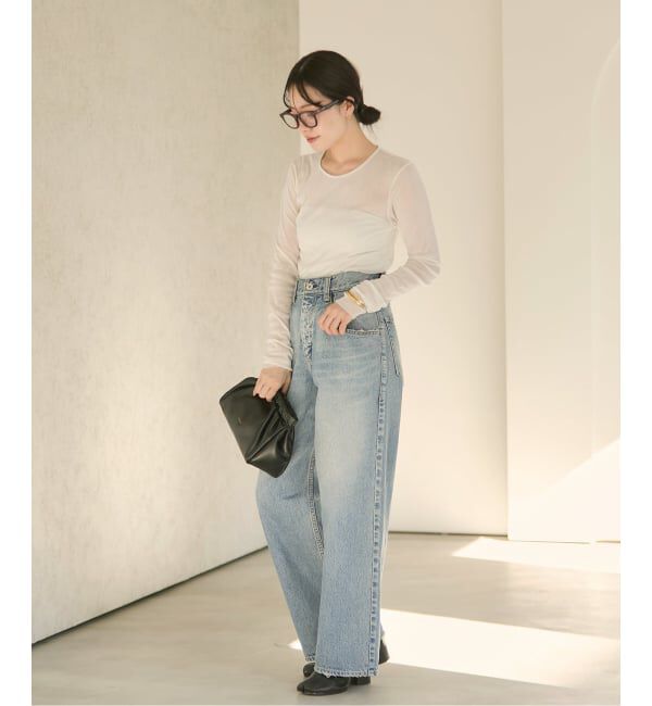 Plage「《追加》Flocky Mesh ロンT」|Tシャツ・カットソー|