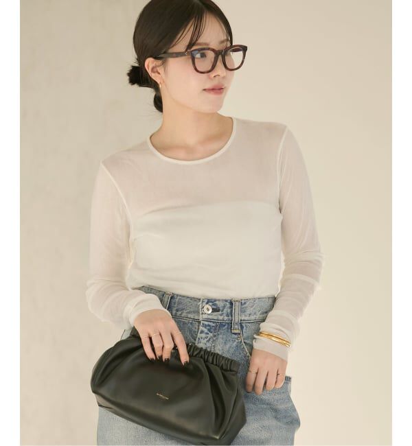 Plage「《追加》Flocky Mesh ロンT」|Tシャツ・カットソー|