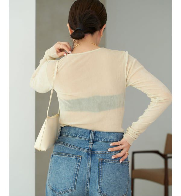 Plage「《追加》Flocky Mesh ロンT」|Tシャツ・カットソー|