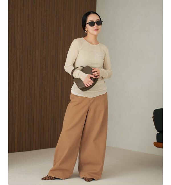 Plage「《追加》Flocky Mesh ロンT」|Tシャツ・カットソー|