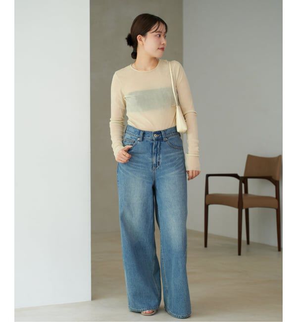 Plage「《追加》Flocky Mesh ロンT」|Tシャツ・カットソー|