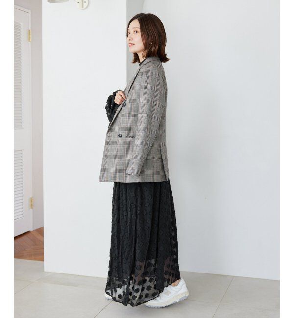 IENA「フラワージャガードボザムドレス」|ワンピース|