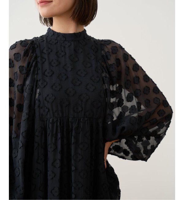 IENA「フラワージャガードボザムドレス」|ワンピース|