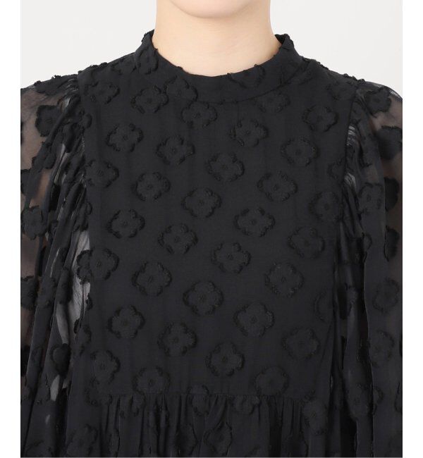 IENA「フラワージャガードボザムドレス」|ワンピース|