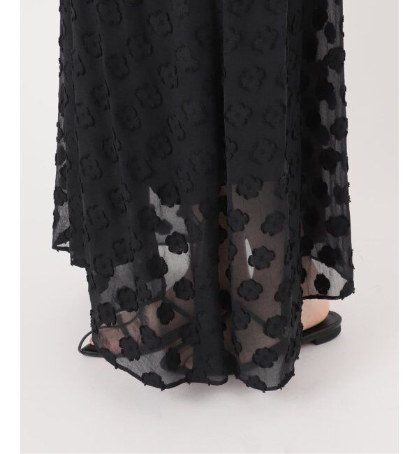 IENA「フラワージャガードボザムドレス」|ワンピース|