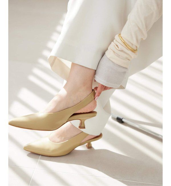 SLOBE IENA「《追加》SLOBE バッグスリングパンプス」|パンプス|