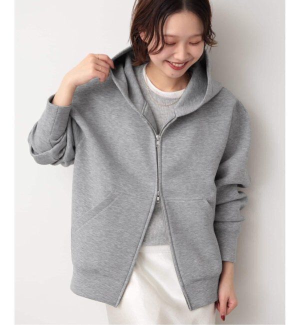 SLOBE IENA「《追加5》ボリュームジップアップフーディー」|パーカー|グレーA