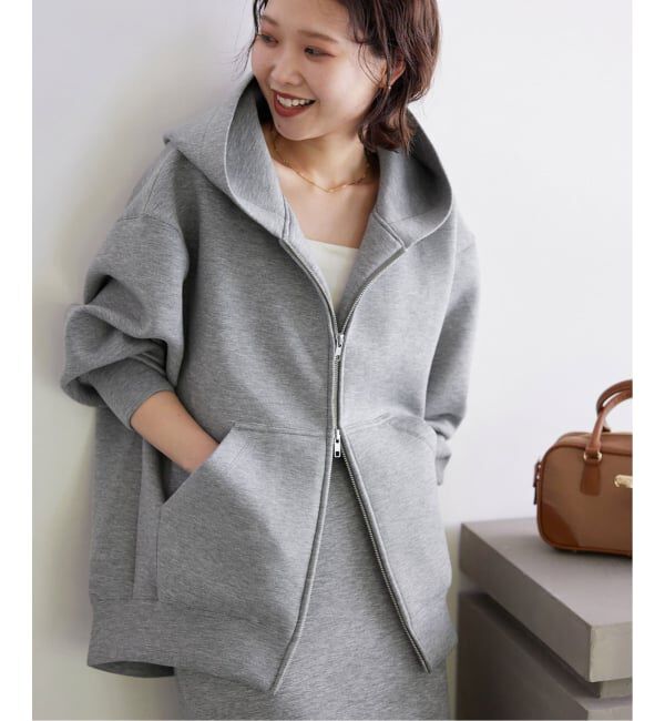 SLOBE IENA「《追加5》ボリュームジップアップフーディー」|パーカー|