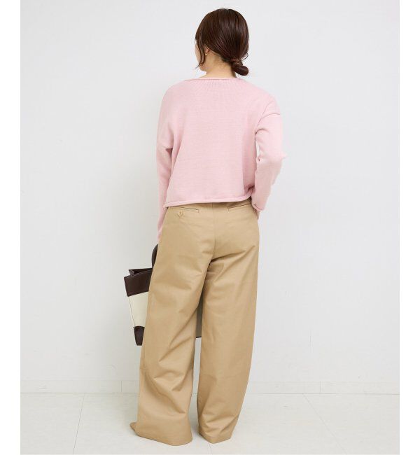 SLOBE IENA「チノタックワイドパンツ」|チノ|