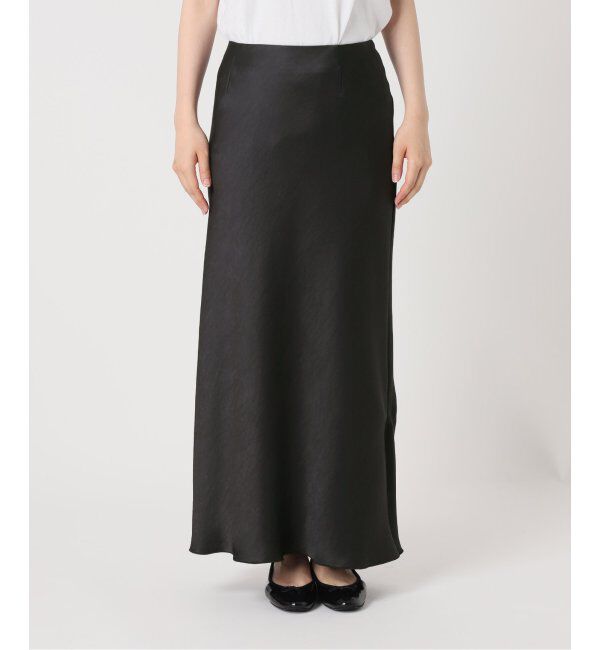 IENA「《追加11》ダブルサテンスカート」|スカート|