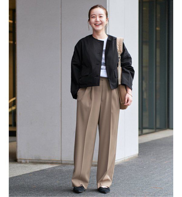 IENA「《追加4》サスペンダーツイルパンツ」|スラックス|