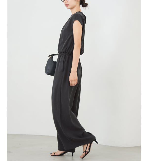 IENA「《追加3》キュプラギャザーネックオールインワン」|オールインワン|