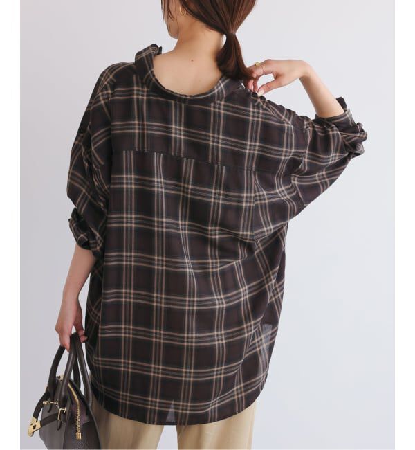 SLOBE IENA「ビエラチェックルーズシャツ」|シャツ・ブラウス|