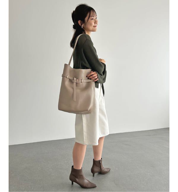 SLOBE IENA「SLOBE ベルトスクエアトートバッグ」|ショルダー・メッセンジャー|