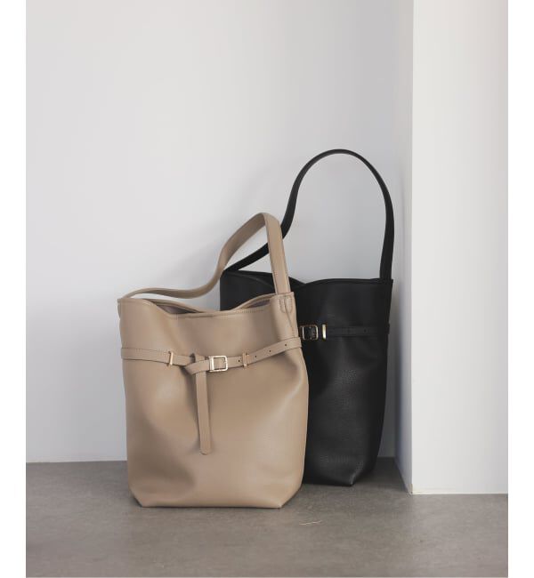 SLOBE IENA「SLOBE ベルトスクエアトートバッグ」|ショルダー・メッセンジャー|