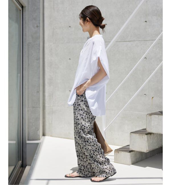 SLOBE IENA「《WEB・一部店舗限定/追加》レーヨンボイルバンドカラーブラウス」|シャツ・ブラウス|