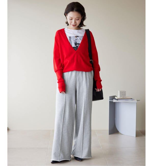 SLOBE IENA「《追加》裏毛ワイドパンツ」|その他|