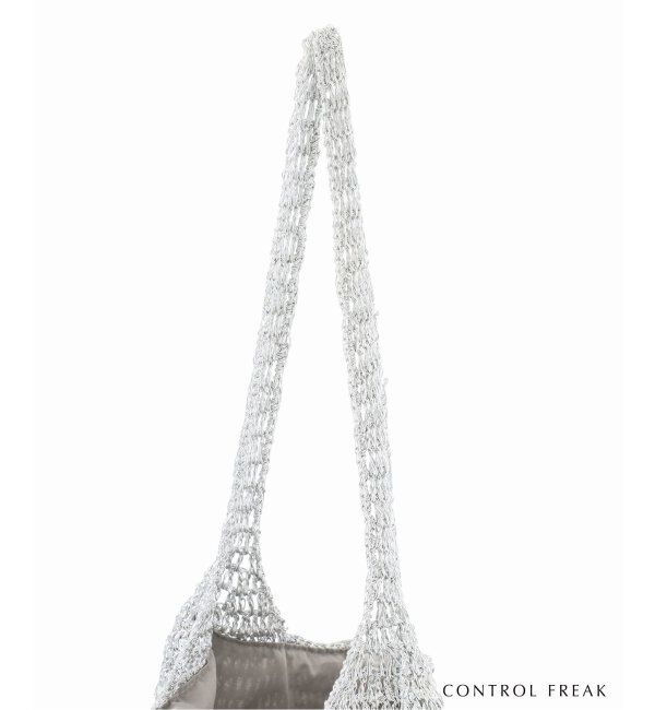 SLOBE IENA「CONTROL FREAK メタリックペーパークロッシェバッグ 244-121506」|ショルダー・メッセンジャー|