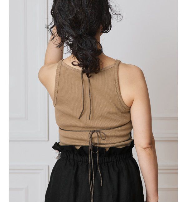 IENA LA BOUCLE「CAROUSE LAMBRA/ケラウズランブラ ボートキャミソール 251-380」|キャミソール|