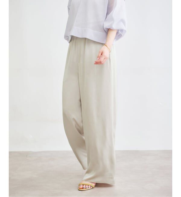 IENA「サテンイージーパンツ」|その他|