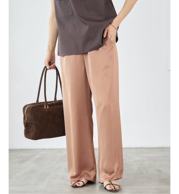 IENA「サテンイージーパンツ」|その他|