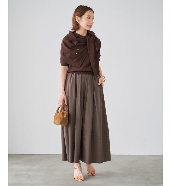 IENA「タフタトリミングスカート」|スカート|