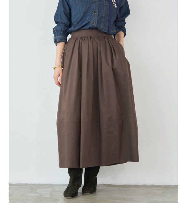 IENA「タフタトリミングスカート」|スカート|