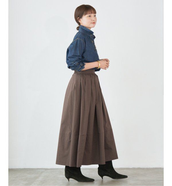 IENA「タフタトリミングスカート」|スカート|