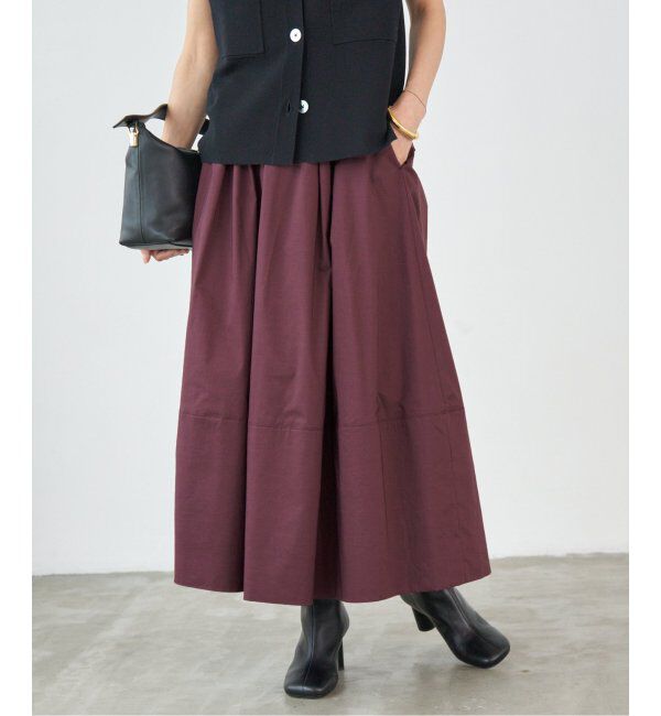 IENA「タフタトリミングスカート」|スカート|