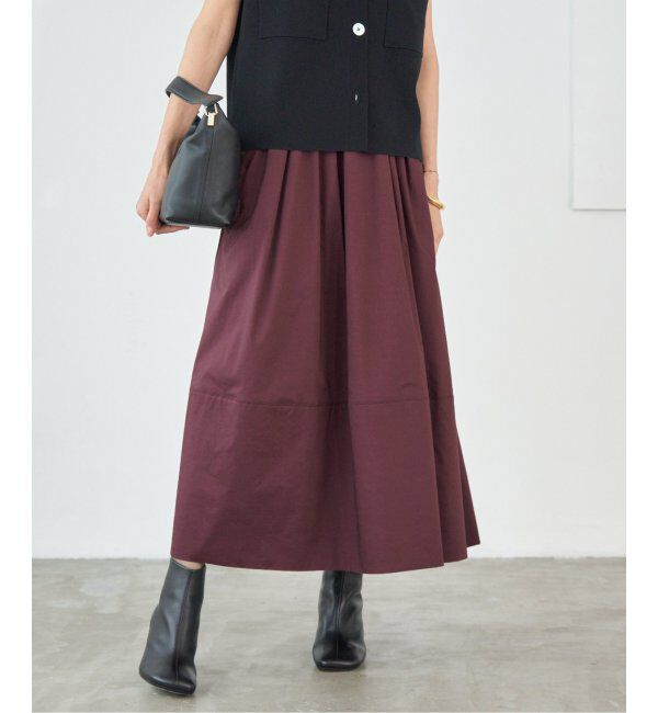 IENA「タフタトリミングスカート」|スカート|