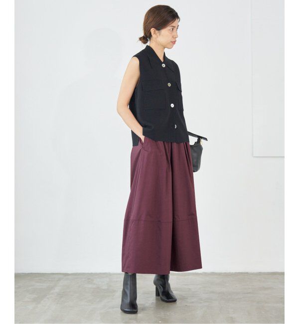 IENA「タフタトリミングスカート」|スカート|