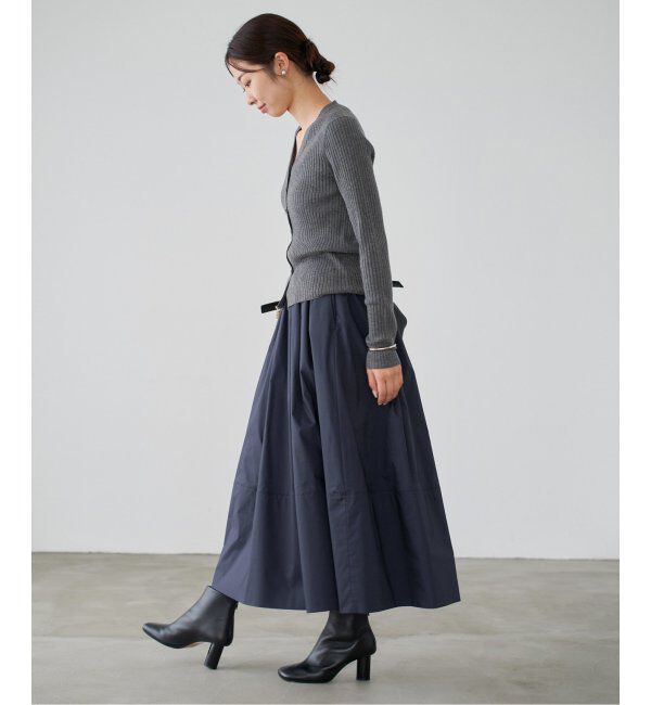 IENA「タフタトリミングスカート」|スカート|