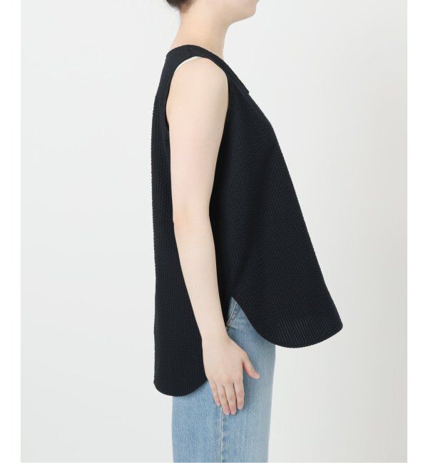 IENA「BLACK シアサッカータンクトップ」|シャツ・ブラウス|