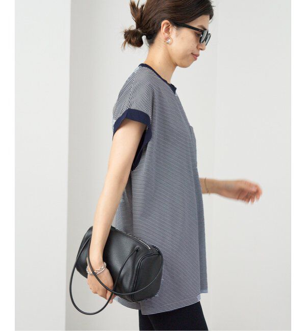 IENA「BLACK ポケットTシャツ」|Tシャツ・カットソー|