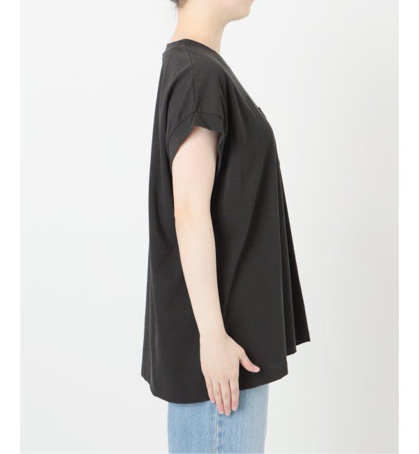 IENA「BLACK ポケットTシャツ」|Tシャツ・カットソー|