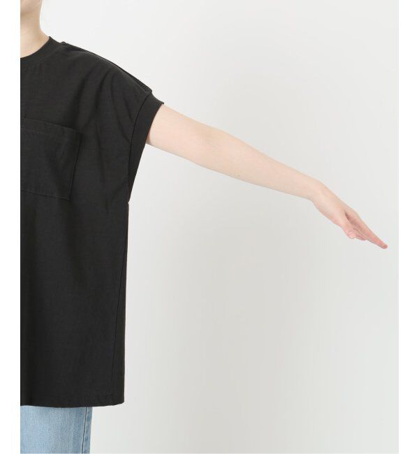 IENA「BLACK ポケットTシャツ」|Tシャツ・カットソー|