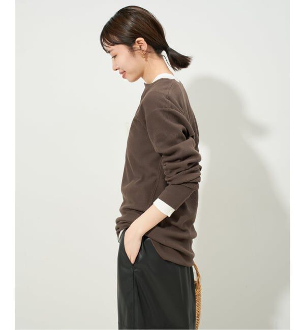 SLOBE IENA「HANES/ヘインズ SLOBE別注 WAFFLE 2パックカットソー」|Tシャツ・カットソー|