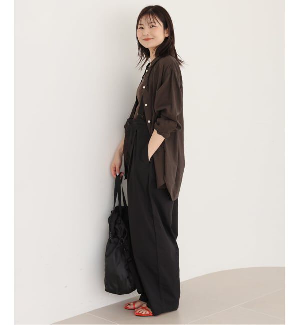 SLOBE IENA「《追加2》リネンコットンレギュラーシャツ」|シャツ・ブラウス|