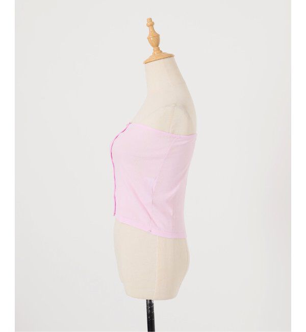 SLOBE IENA「miller/ミラー SLOBE別注 シアーカットソービスチェ」|チューブトップ|