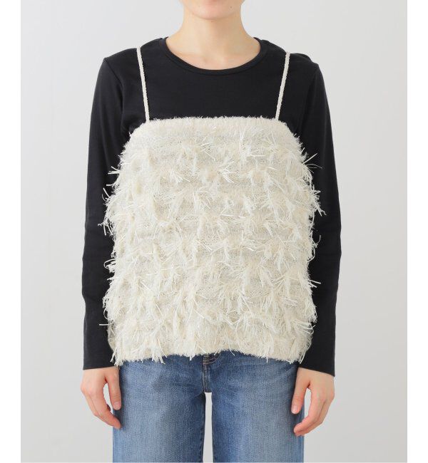 IENA「フリンジラメニット」|ニット・セーター|