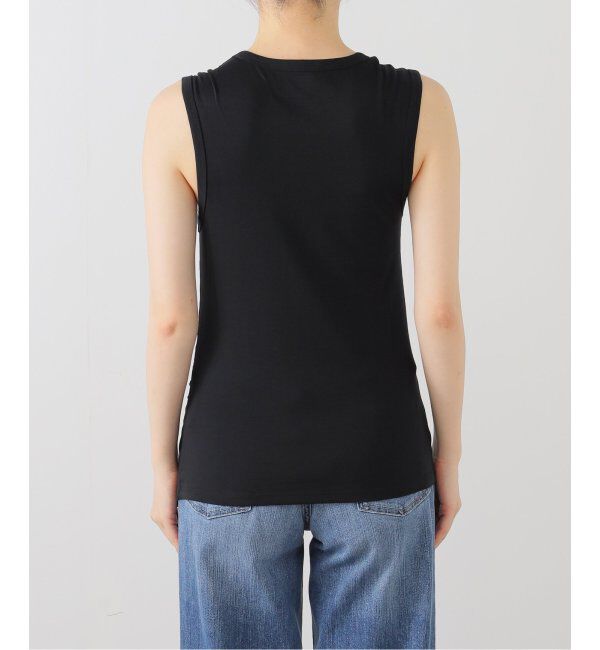 SLOBE IENA「Serque/セルク ギャザーノースリーブ」|タンクトップ|