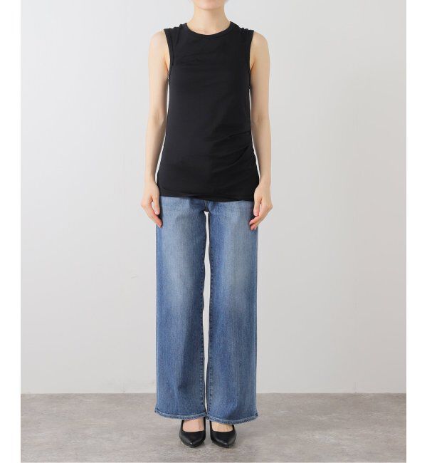 SLOBE IENA「Serque/セルク ギャザーノースリーブ」|タンクトップ|