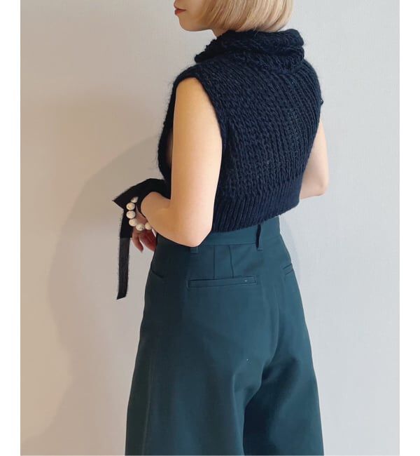 IENA LA BOUCLE「babaco/ババコ loose knitted silk vest BA01-LI289K」|ベスト・ジレ|